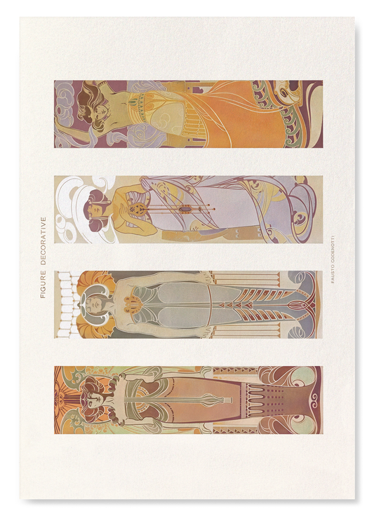 MODERN DECORATIVE ART VOL. I - PLATE 37 (1910): Vintage Art Print