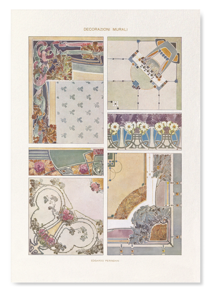 MODERN DECORATIVE ART VOL. I - PLATE 54 (1910): Vintage Art Print