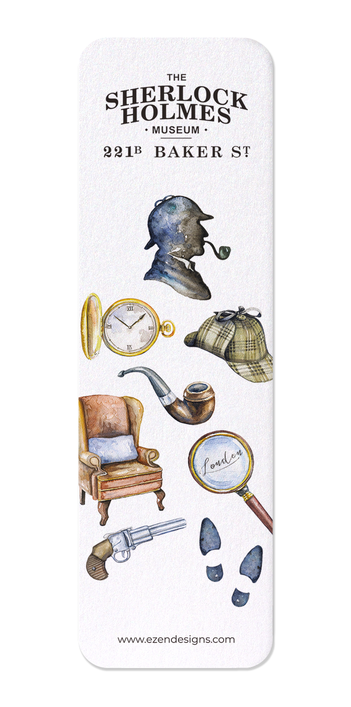 Ezen Designs - Sherlock Holmes collage - Bookmark - Front
