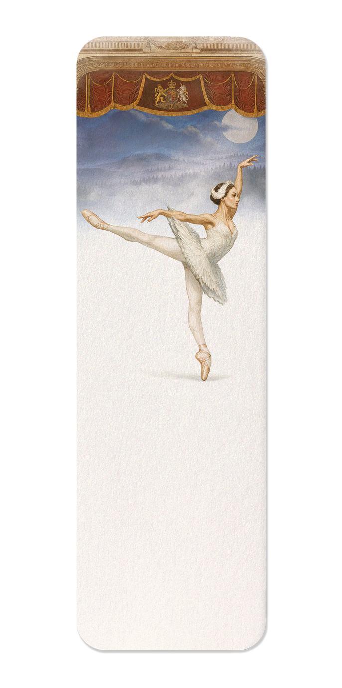 Ezen Designs - Royal Ballet & Opera - Odette from Swan Lake - Bookmark - Front