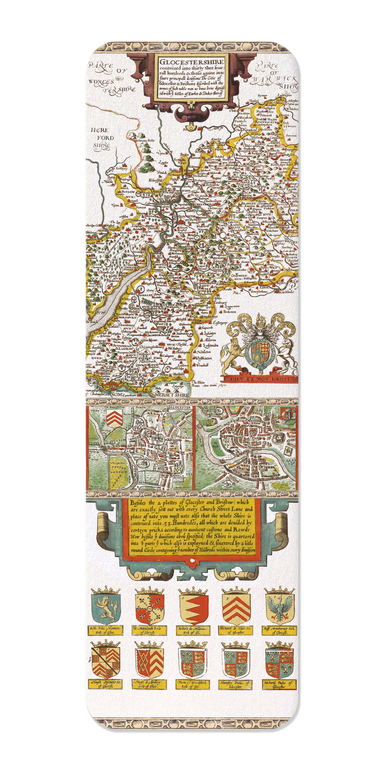 Ezen Designs - Gloucestershire (c.1611) - Bookmark - Front