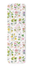 Ezen Designs - Tudor Embroidery of Nature on White (17th C.) - Bookmark - Front
