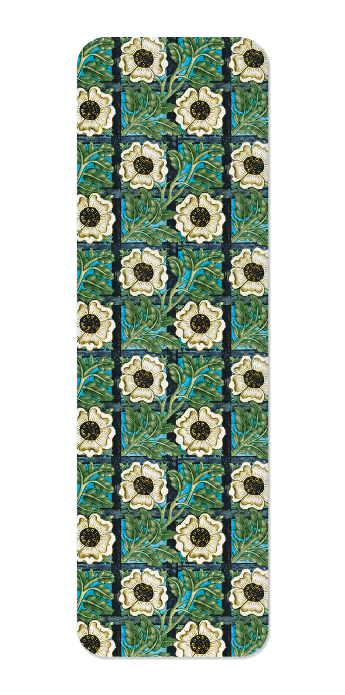Ezen Designs - Rose and trellis tile (1898) - Bookmark - Front