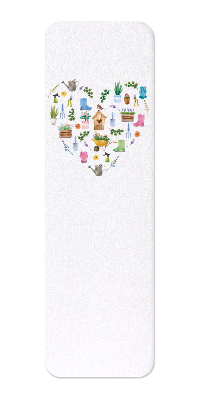 Ezen Designs - Garden heart - Bookmark - Front