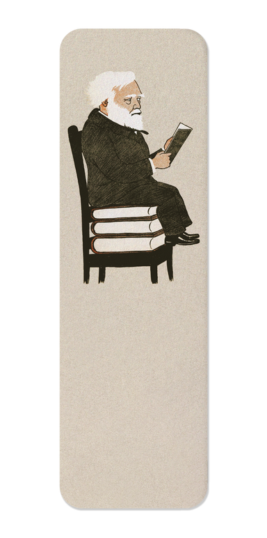 Ezen Designs - Andrew carnegie reading (1902) - Bookmark - Front