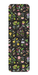 Ezen Designs - Tudor Embroidery of Nature on Black (17th C.) - Bookmark - Front