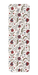 Ezen Designs - Red floral embroidery (18th C.) - Bookmark - Front