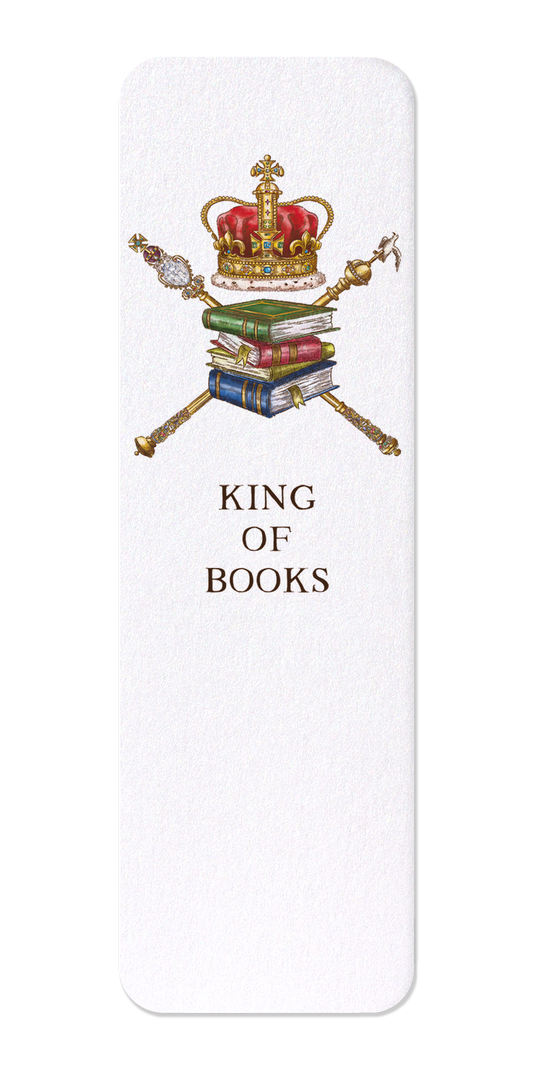 Ezen Designs - King of Books - Bookmark - Front