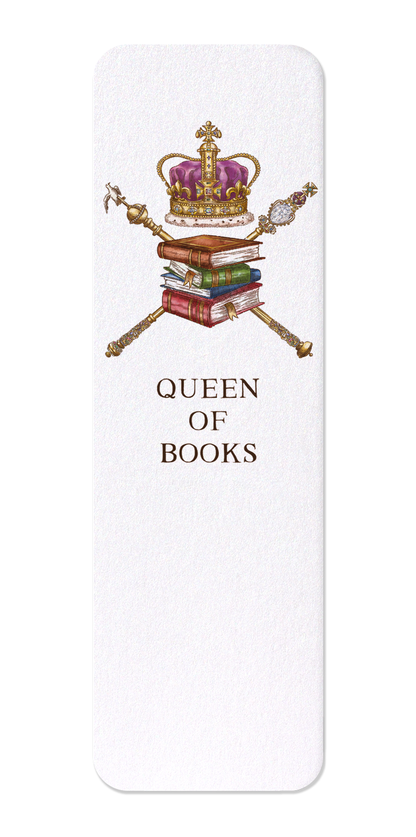 Ezen Designs - Queen of books - Bookmark - Front