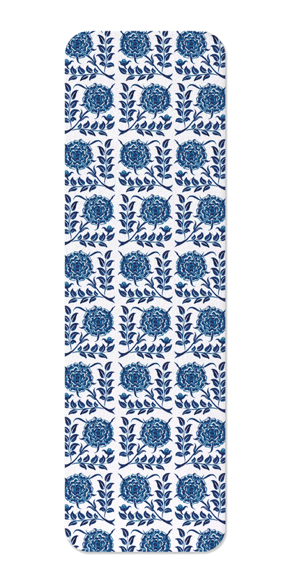 Ezen Designs - Tudor Rose by de Morgan (c.1888-1897) - Bookmark - Front