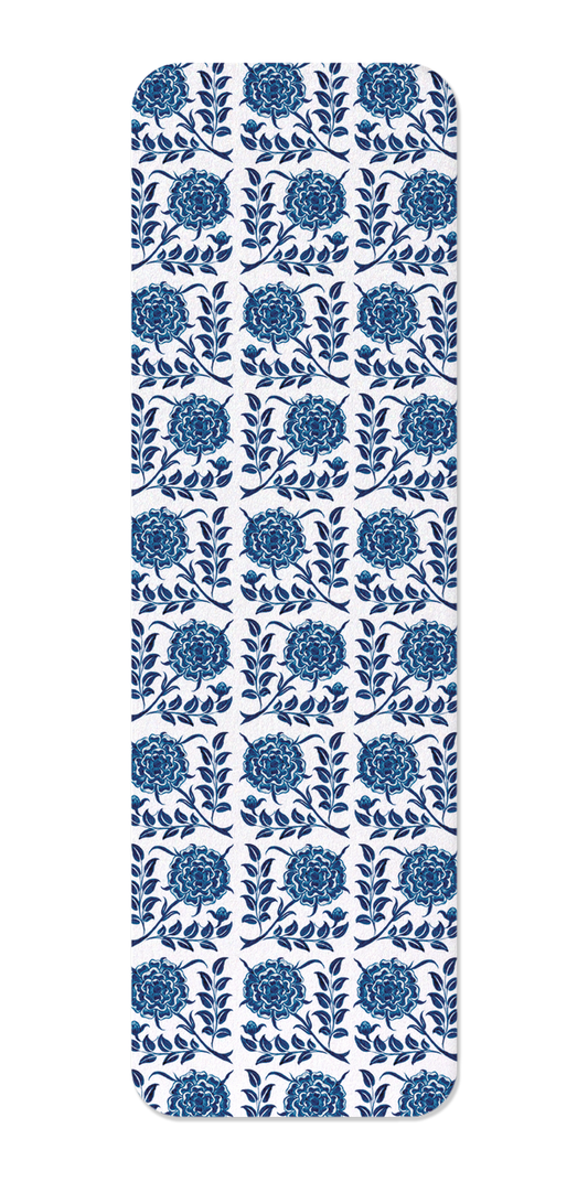 Ezen Designs - Tudor Rose by de Morgan (c.1888-1897) - Bookmark - Front