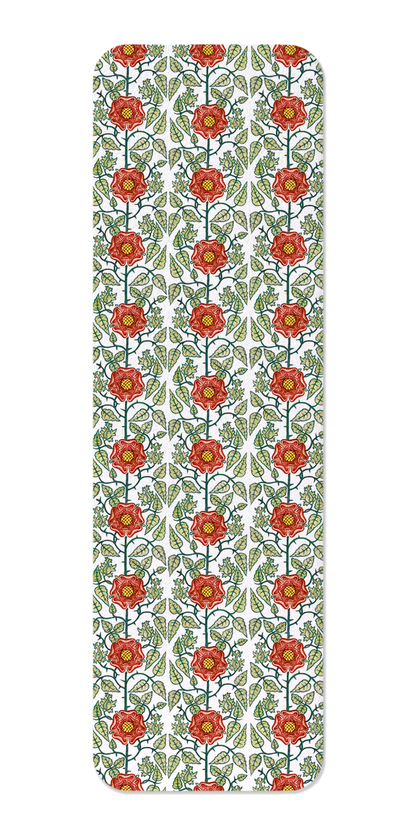 Ezen Designs - Tudor Rose by de Morgan (c.1888) - Bookmark - Front