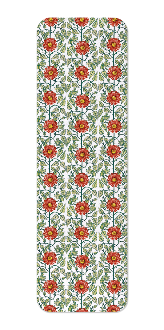 Ezen Designs - Tudor Rose by de Morgan (c.1888) - Bookmark - Front
