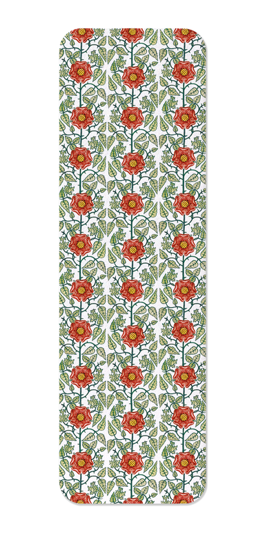 Ezen Designs - Tudor Rose by de Morgan (c.1888) - Bookmark - Front