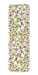 Ezen Designs - Embroidery of Grape Vines on white (16th C.) - Bookmark - Front
