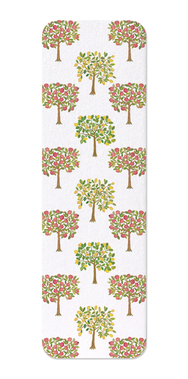 Ezen Designs - Pomegranate and Lemon Trees on white (16th C.) - Bookmark - Front