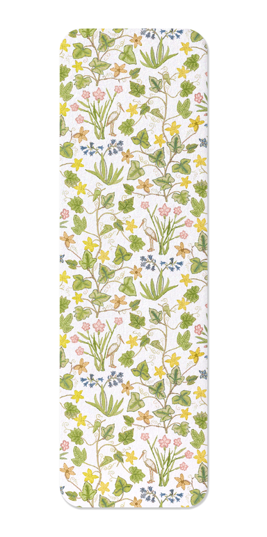 Ezen Designs - Ivy and Flowers on white (16th C.) - Bookmark - Front