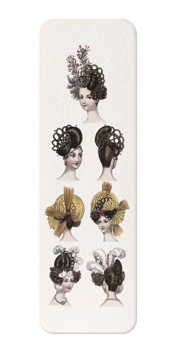 Ezen Designs - Fashionable Head Dresses (1830) - Bookmark - Front