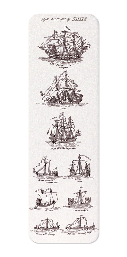 Ezen Designs - Sea Pictures Drawn with Pen and Pencil (1882) - Bookmark - Front