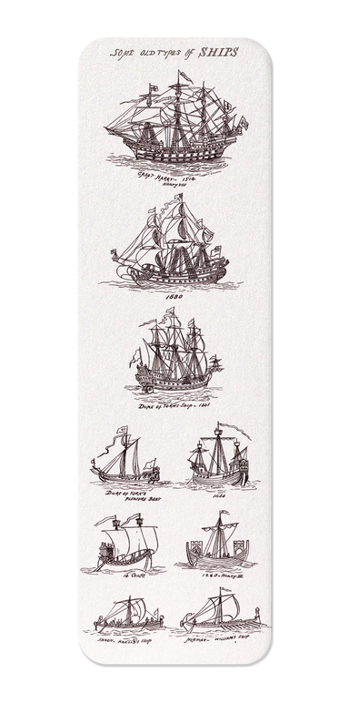 Ezen Designs - Sea Pictures Drawn with Pen and Pencil (1882) - Bookmark - Front