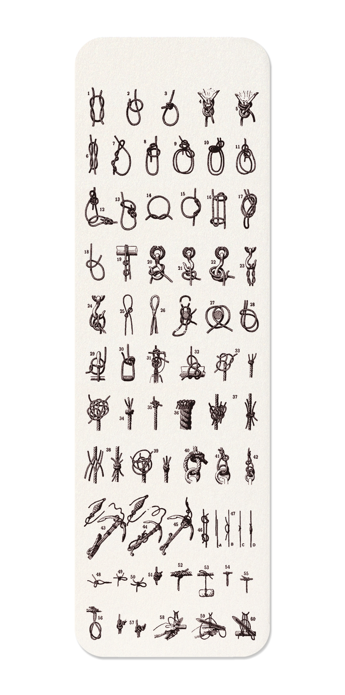 Ezen Designs - Types of Knots (1909) - Bookmark - Front