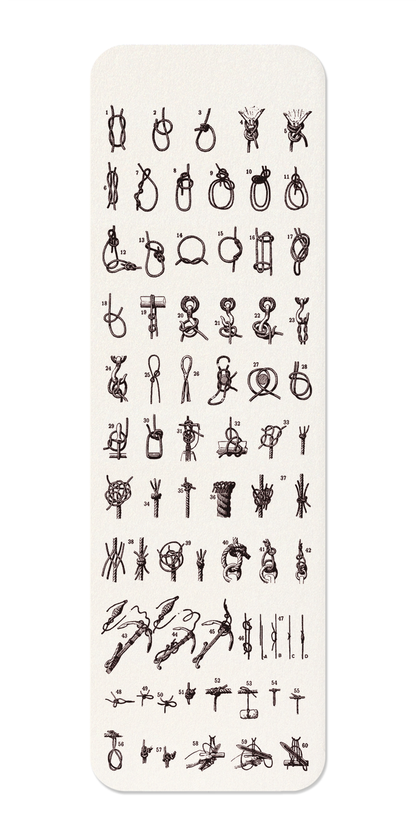 Ezen Designs - Types of Knots (1909) - Bookmark - Front
