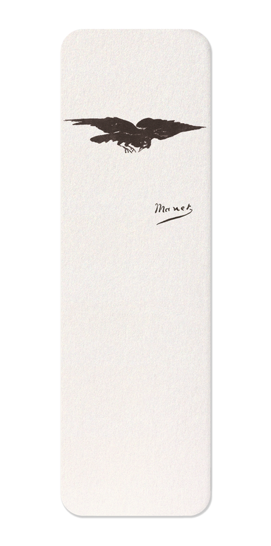 Ezen Designs - Raven by Edouard Manet (1875) - Bookmark - Front