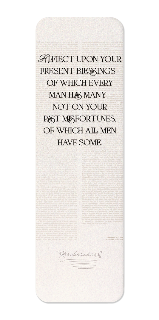 Ezen Designs - Reflect Upon Your Blessings (1836) - Bookmark - Front