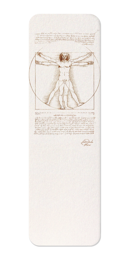 Ezen Designs - Vitruvian Man (C.1490) - Bookmark - Front