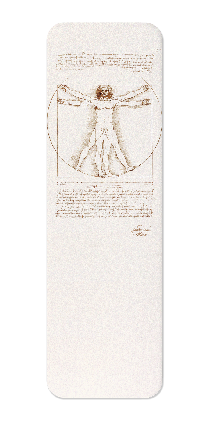 Ezen Designs - Vitruvian Man (C.1490) - Bookmark - Front