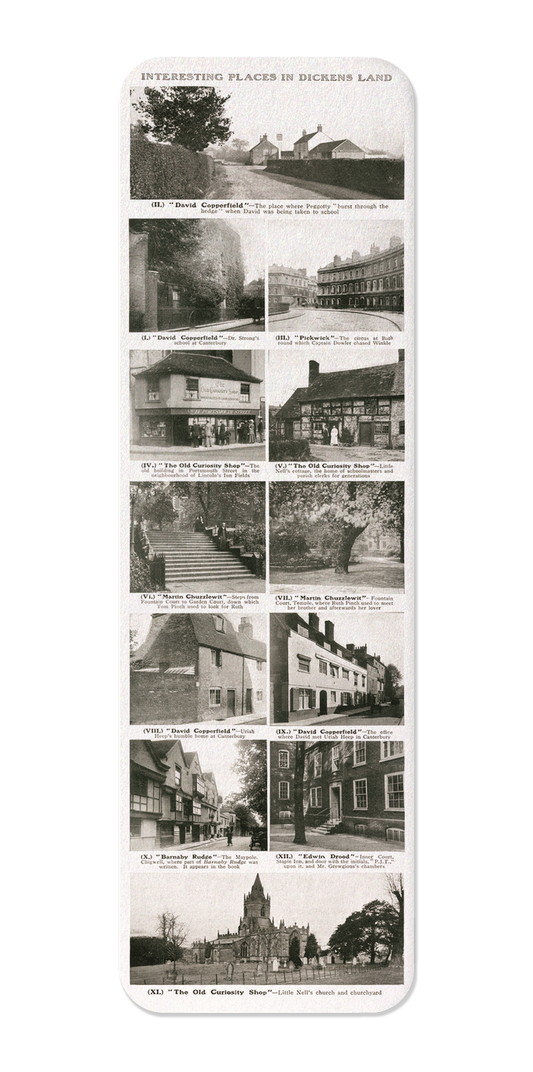 Ezen Designs - Scenes in Charles Dickens' Novels (1912) - Bookmark - Front