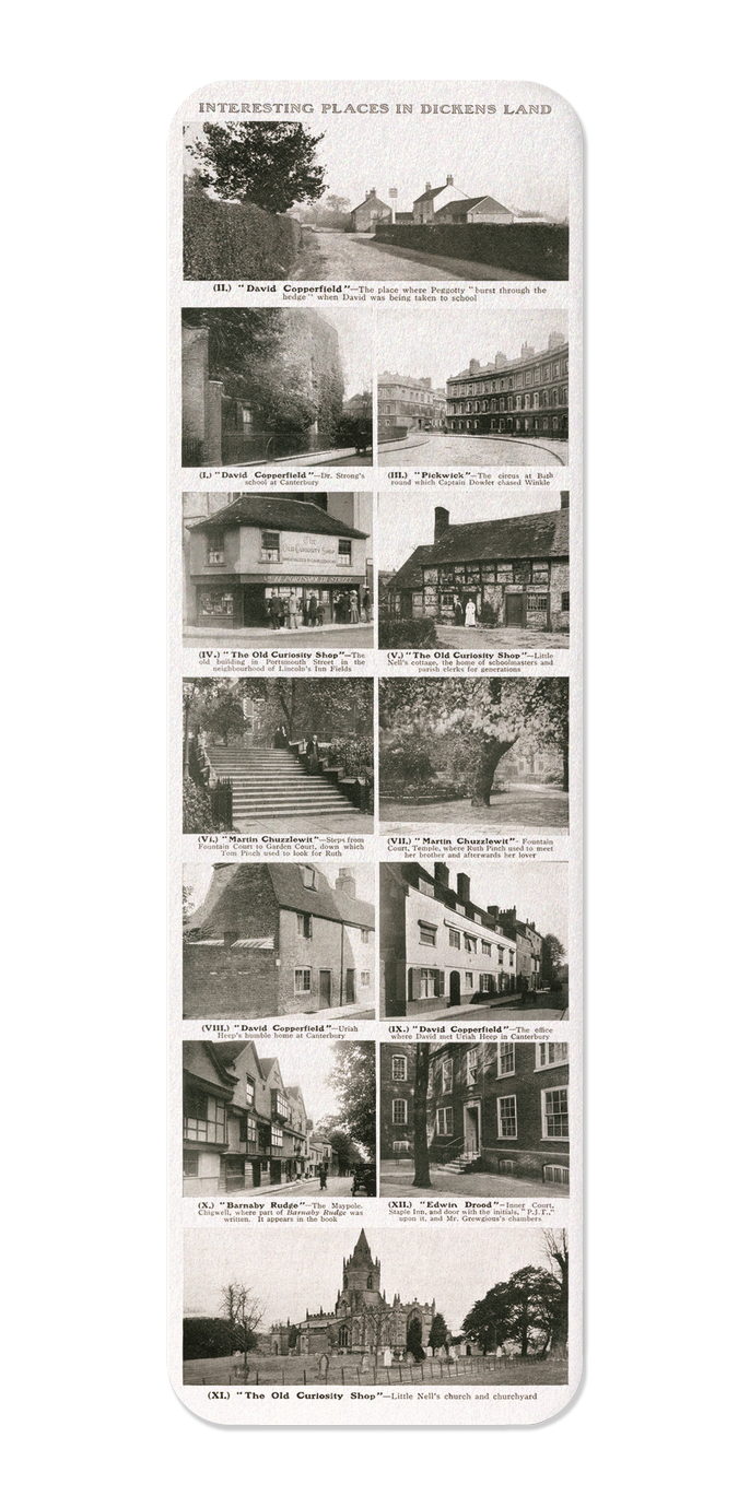 Ezen Designs - Scenes in Charles Dickens' Novels (1912) - Bookmark - Front
