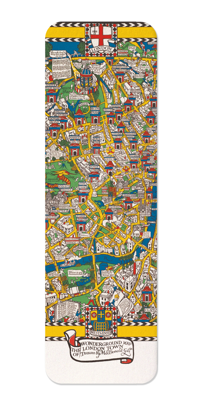 Ezen Designs - Wonderground map of London Town (1914) - Bookmark - Front