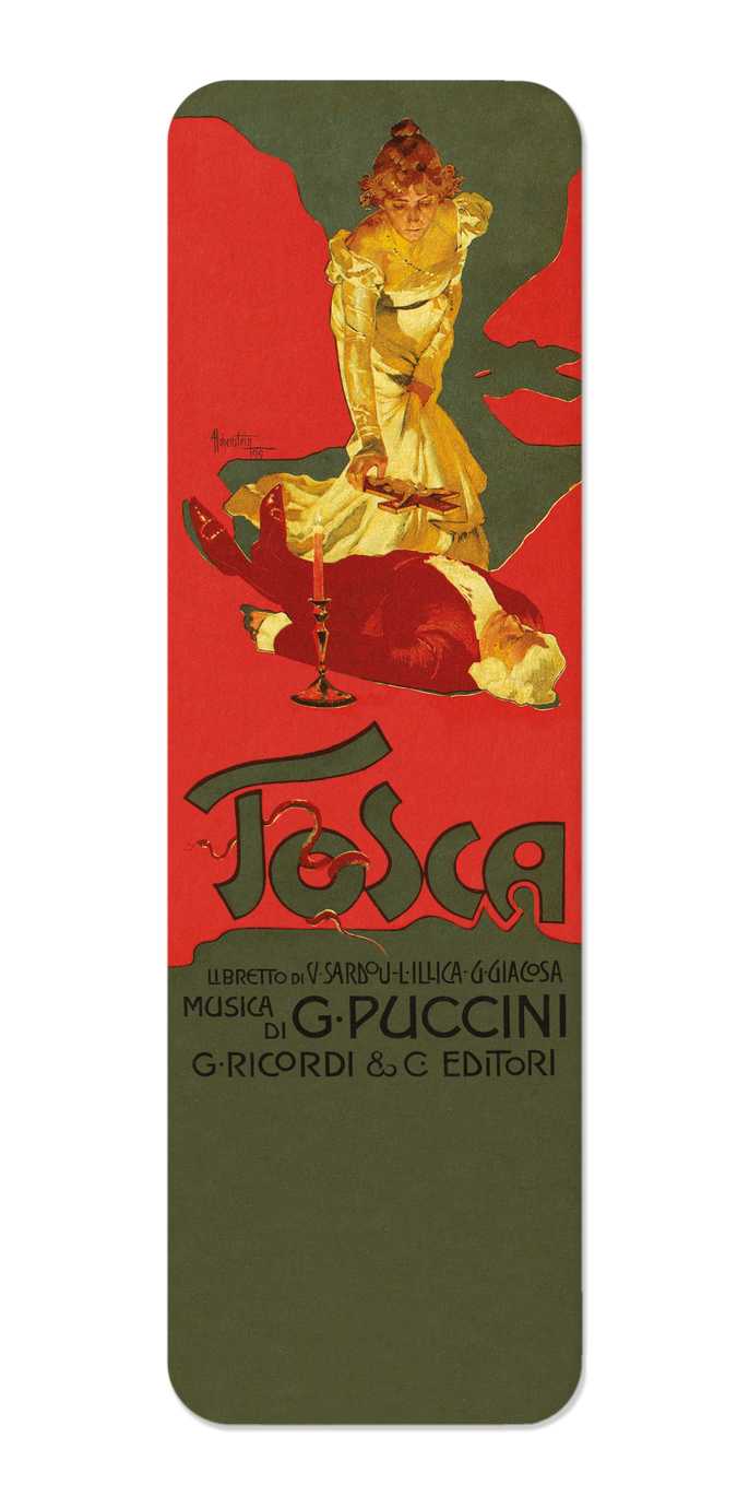 Ezen Designs - Poster for Tosca (1899) - Bookmark - Front