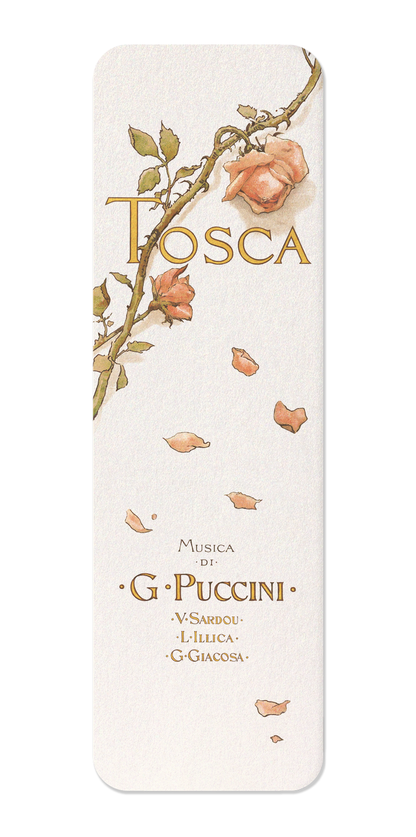 Ezen Designs - Tosca Opera Programme Cover (1899) - Bookmark - Front