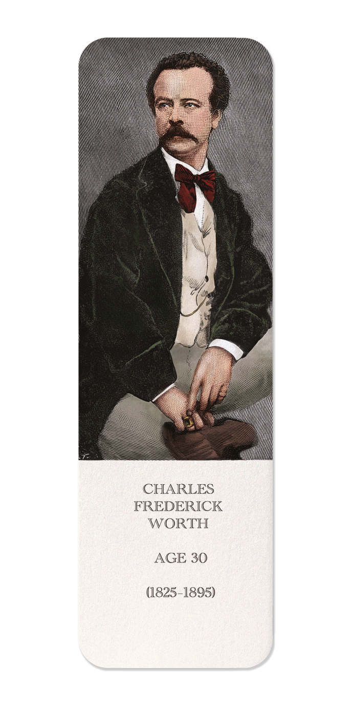 Ezen Designs - Charles Worth Aged 30 (1894) - Bookmark - Front