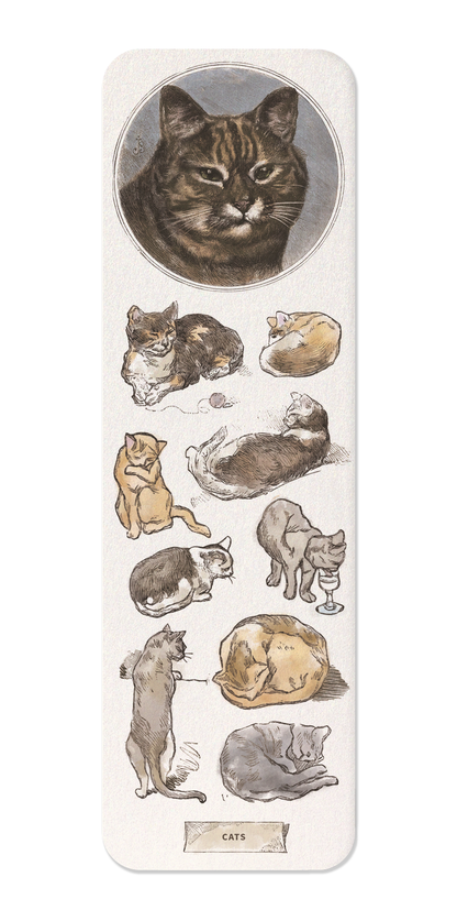 Ezen Designs - Cats La Chasse illustrée (1879) - Bookmark - Front
