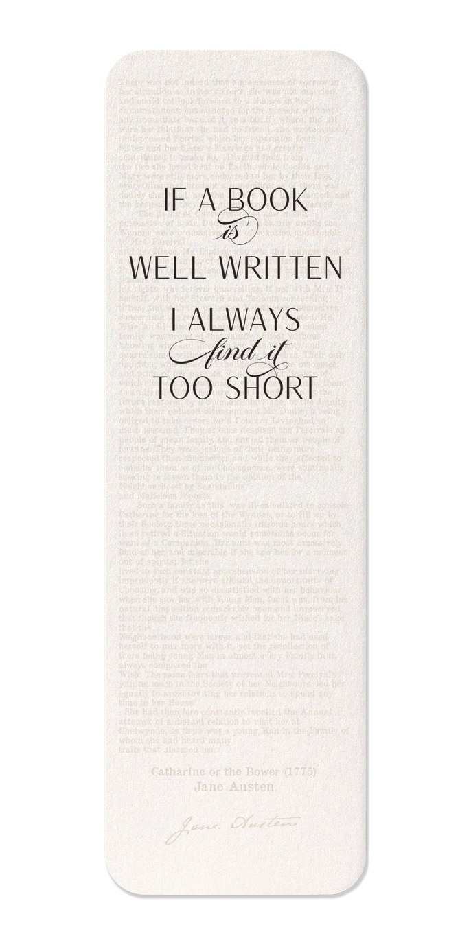 Ezen Designs - Well Written Book (1775) - Bookmark - Front