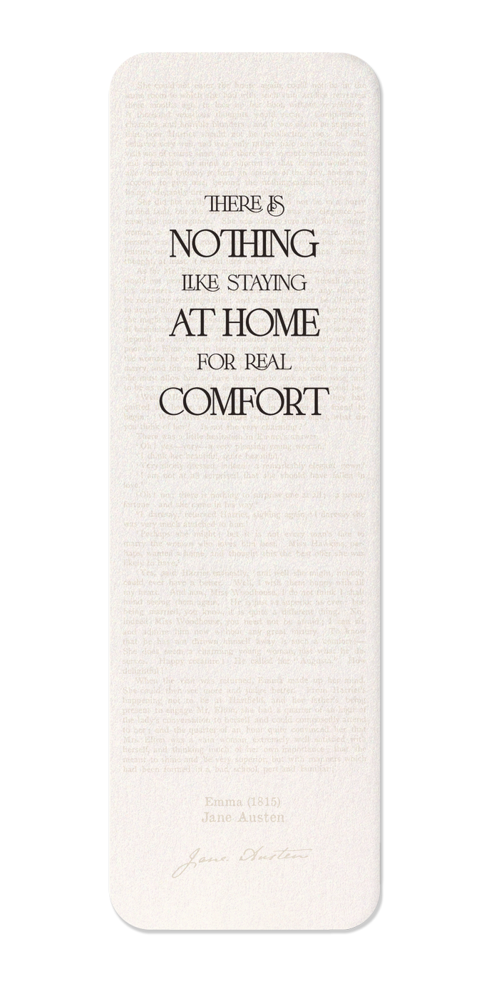 Ezen Designs - Nothing like staying at home - Bookmark - Front