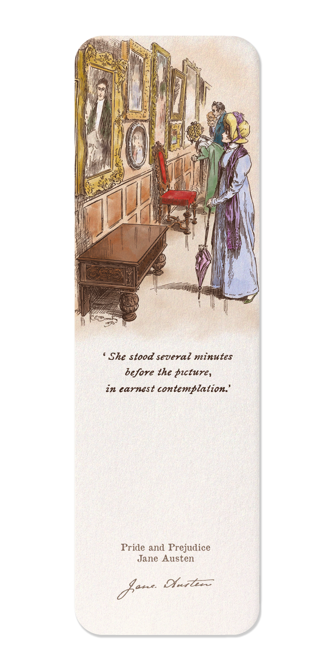 Ezen Designs - Before the Picture in Contemplation (1895) - Bookmark - Front