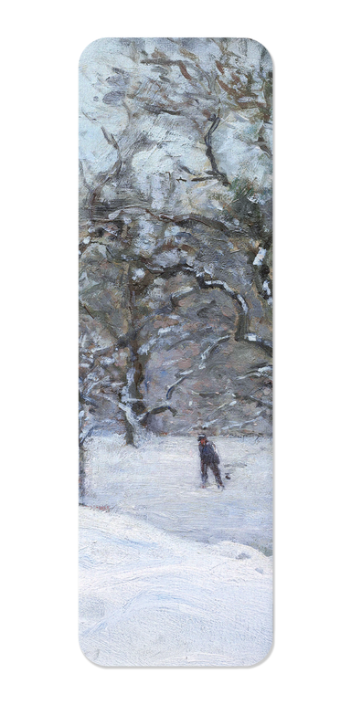 Ezen Designs - Snow at Louveciennes (c.1870) - Bookmark - Front