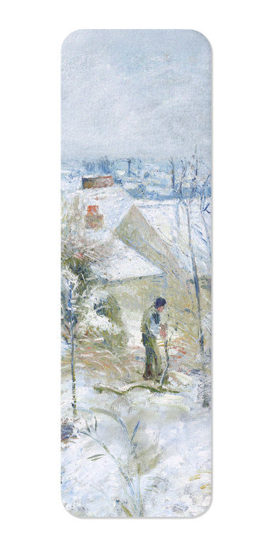 Ezen Designs - Rabbit Warren at Pontoise, Snow (1879) - Bookmark - Front