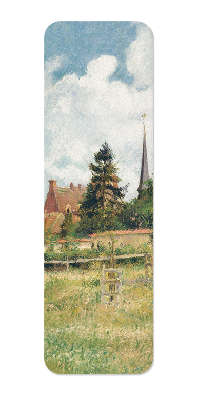 Ezen Designs - The Church and Manor House at Éragny (1884) - Bookmark - Front