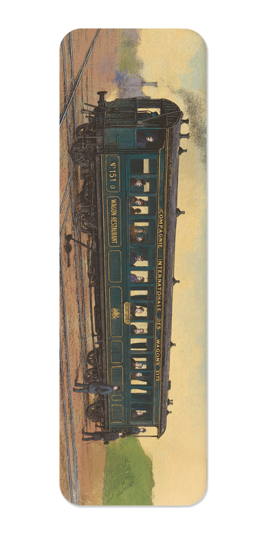 Ezen Designs - Orient Express Train (1891) - Bookmark - Front