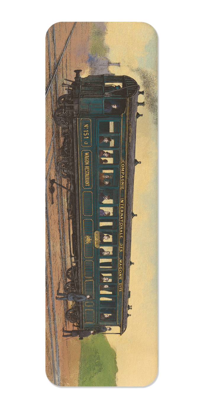 Ezen Designs - Orient Express Train (1891) - Bookmark - Front