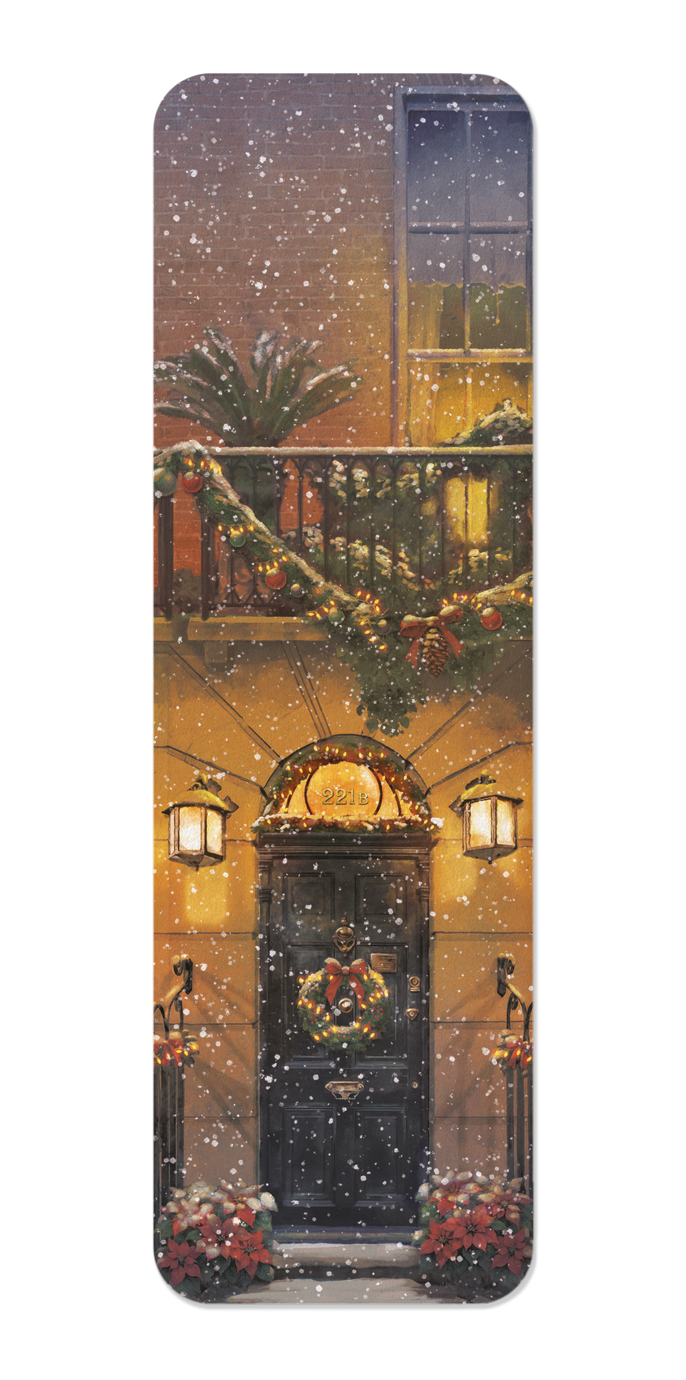 Ezen Designs - Christmas at 221B Baker Street Night - Bookmark - Front