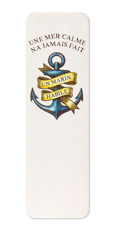 Ezen Designs - Un Marin Habile - Bookmark - Front