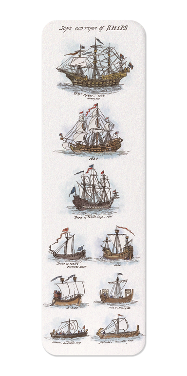 Ezen Designs - Images de Mer Dessinées à l’aquarelle (1882) - Bookmark - Front