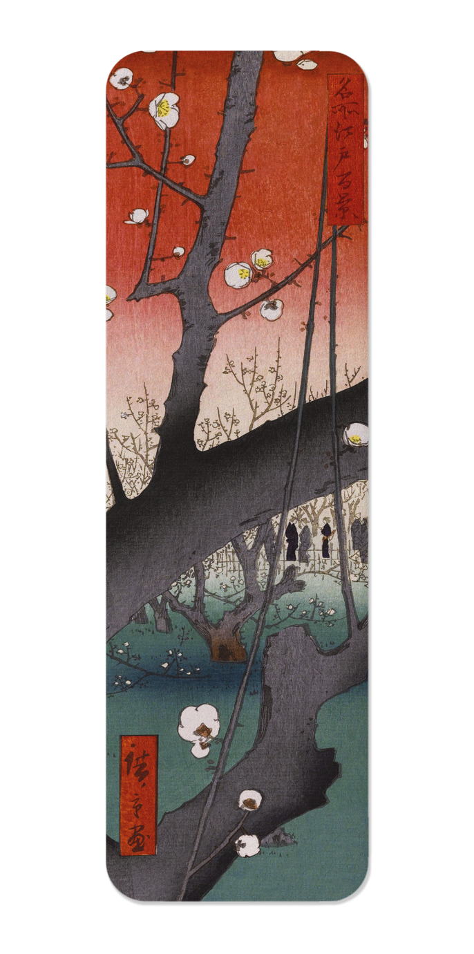Ezen Designs - Plum estate, Kameido (1857) - Bookmark - Front