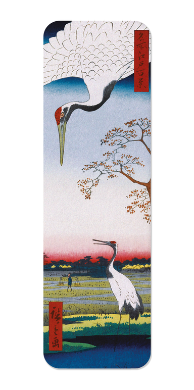 Ezen Designs - Cranes at Mikawa Island (1857) - Bookmark - Front